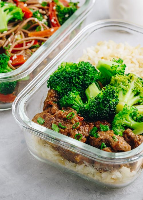 Beef Broccoli Stir Fry Meal Prep lunch box container